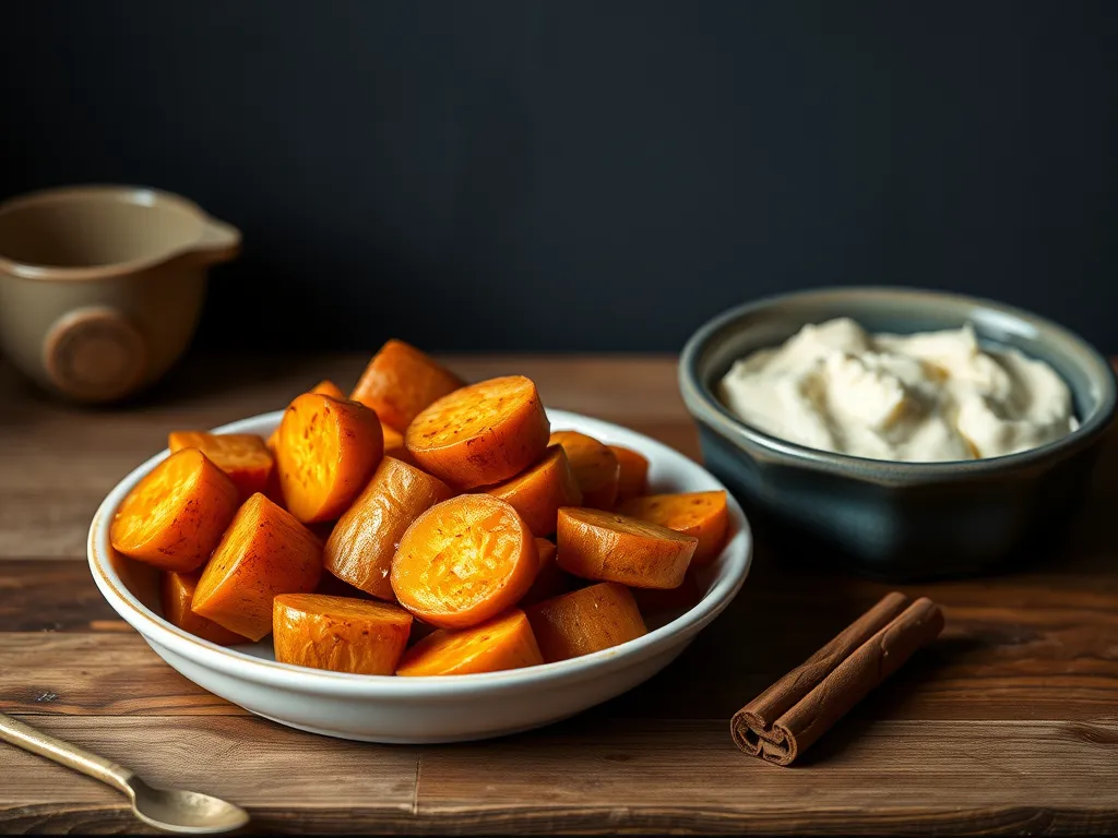 Baked Sweet Yams with Cinnamon