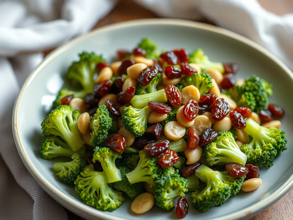 Broccoli Salad with Raisins