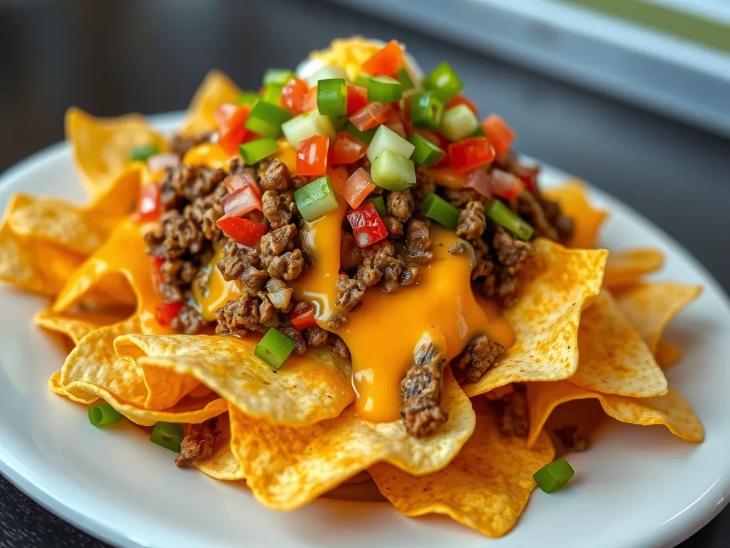 Cheesy Beef Nachos