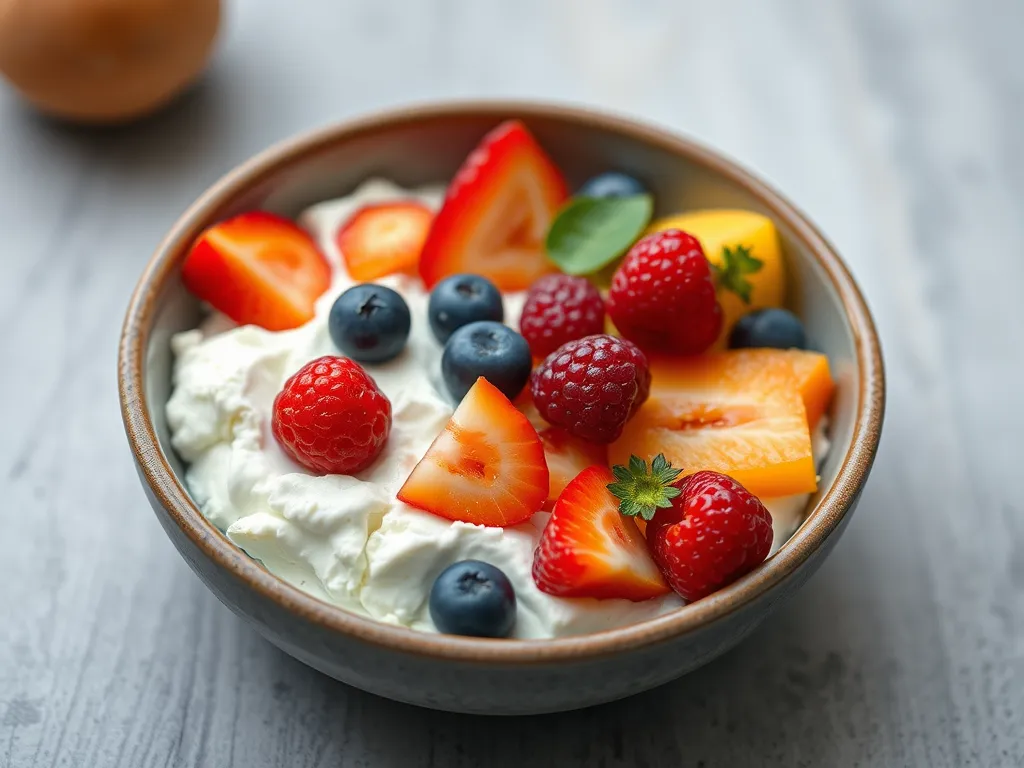 Cottage Cheese Bowl with Fresh Fruit