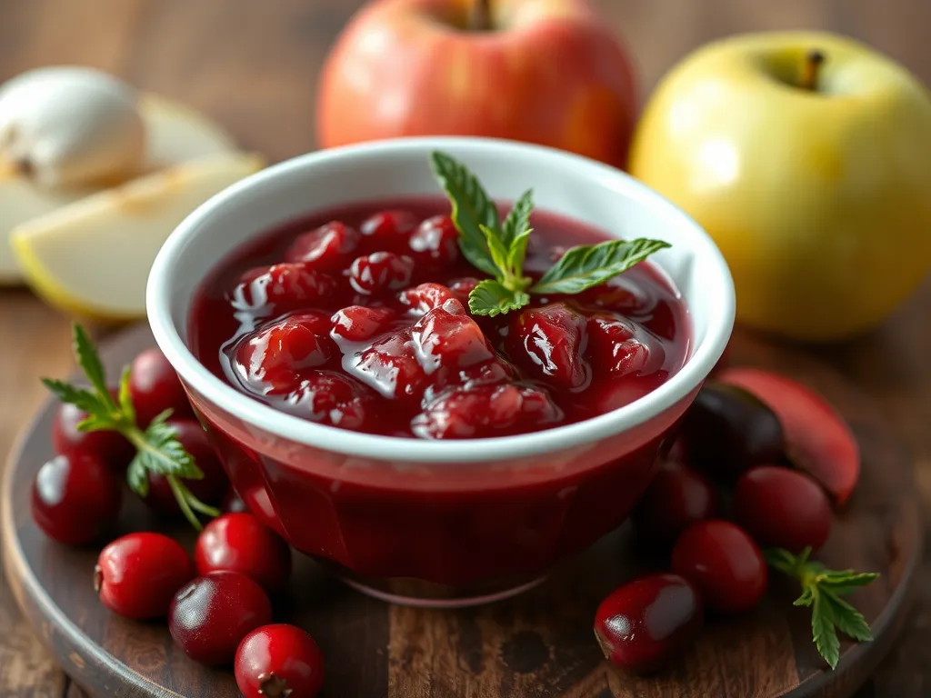 Cranberry Sauce with Apples