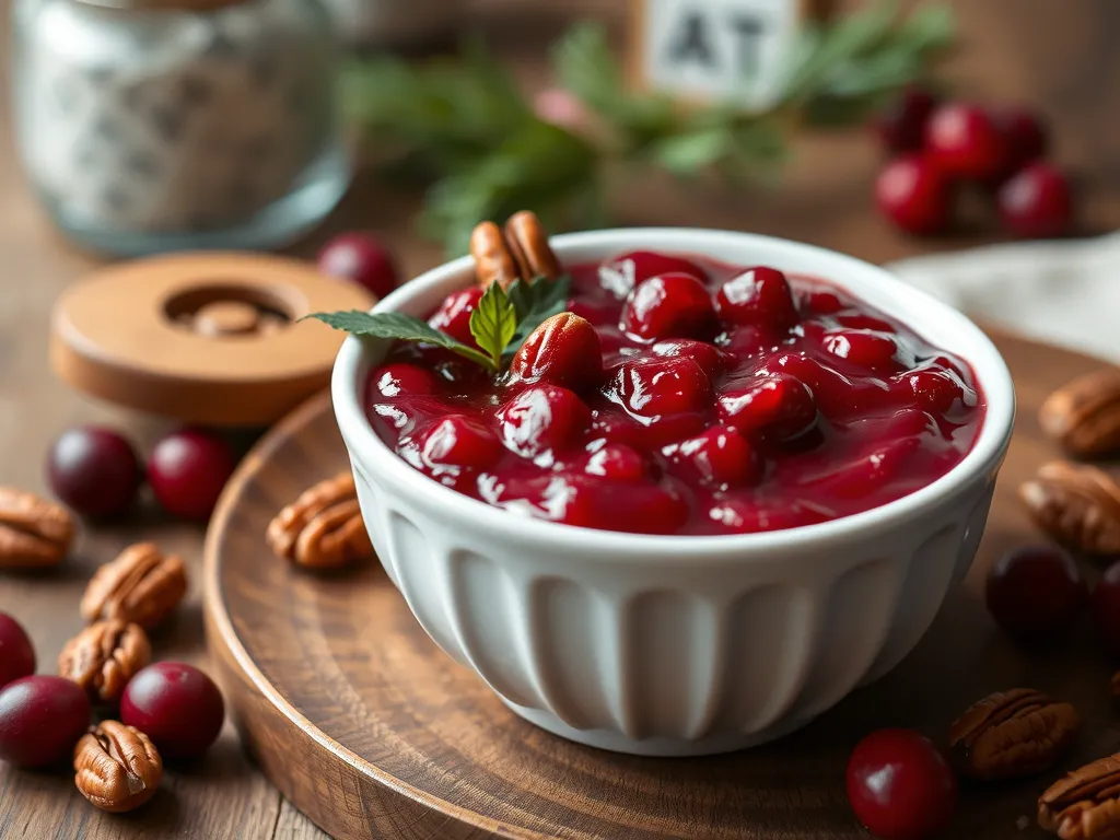 Cranberry Sauce with Pecans