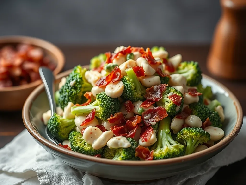 Creamy Broccoli Salad with Bacon