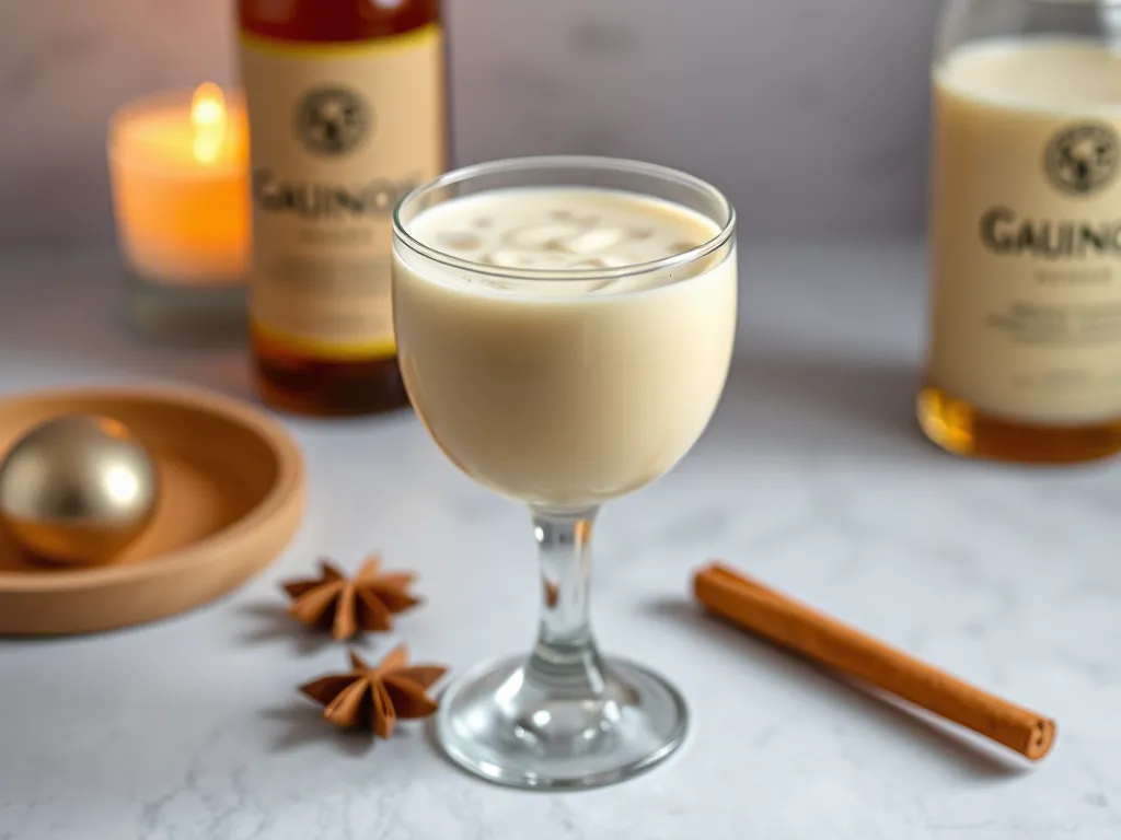 Eggnog Bourbon Cocktail