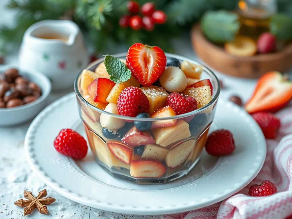 Gingerbread Fruit Salad