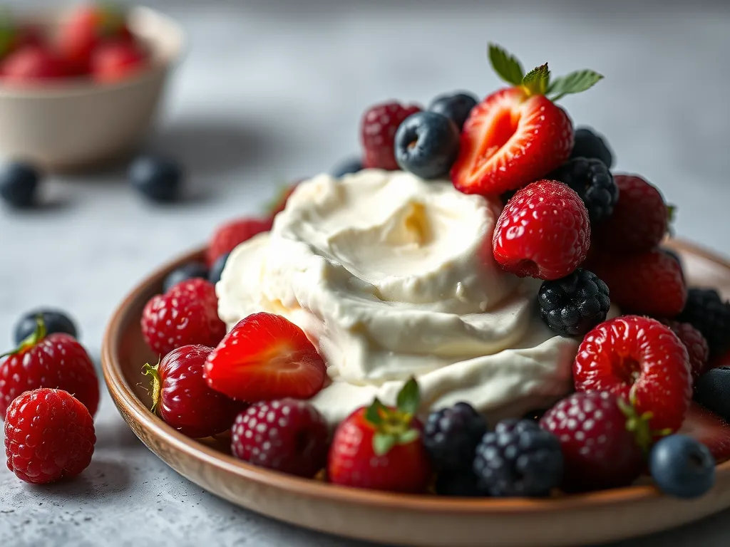 Mascarpone with Fresh Berries