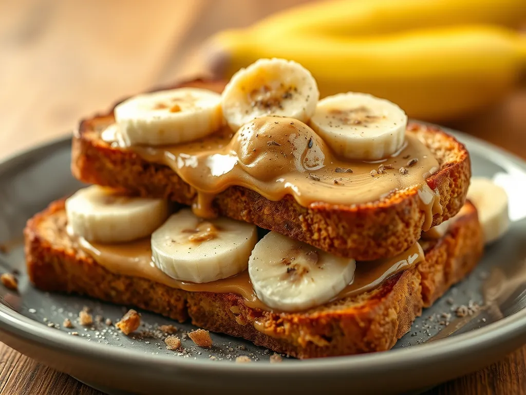 Peanut Butter Banana Toast