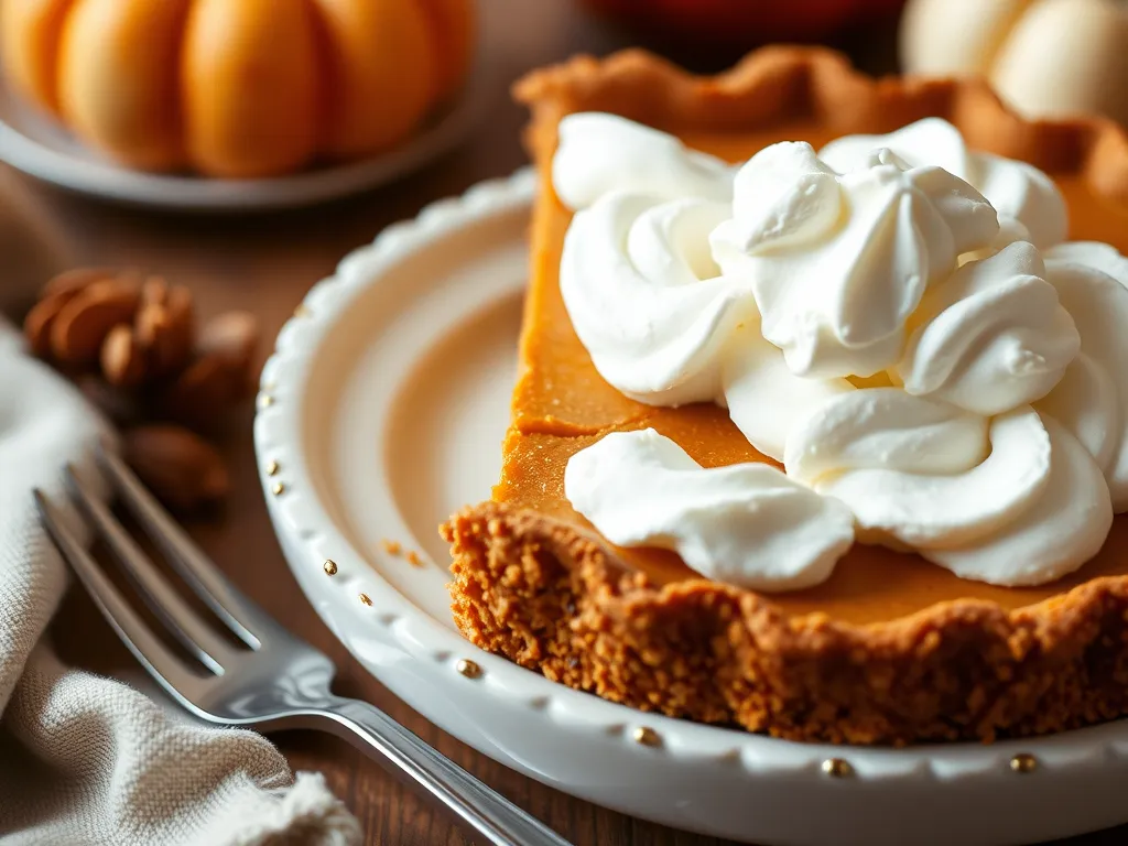 Pumpkin Pie with Whipped Cream