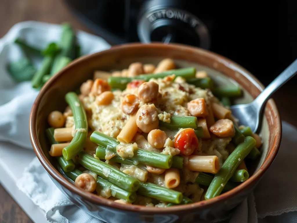 Simple Slow Cooker Green Bean Casserole