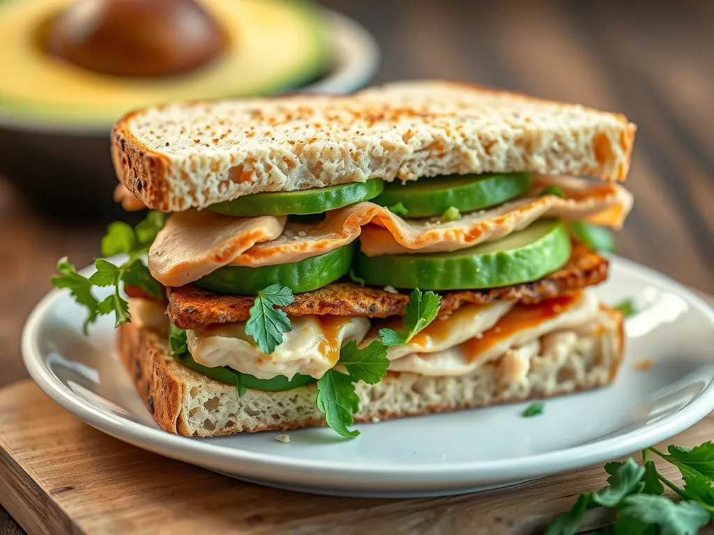 Turkey and Avocado Sandwich